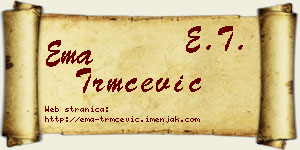 Ema Trmčević vizit kartica
